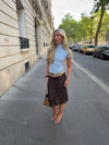 Una midi skirt - Brown