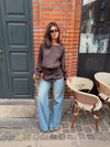 Dalya mesh blouse - Brown
