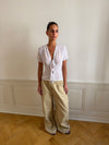 Silivia mesh top - White