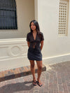 Sullivan mini skirt with polka dots - Black/white