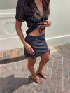 Sullivan mini skirt with polka dots - Black/white