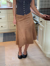 Gemma midi skirt- Brown
