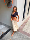 Gemma midi skirt - Beige