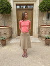 Gemma midi skirt - Beige