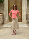 Gemma midi skirt - Beige