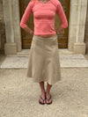 Gemma midi skirt - Beige