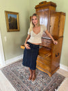 Britta midi skirt - Dark denim