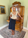 Britta midi skirt - Dark denim