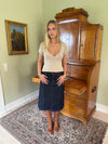 Britta midi skirt - Dark denim