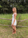 Linoa mini dress with lace - White