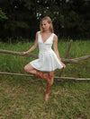 Linoa mini dress with lace - White