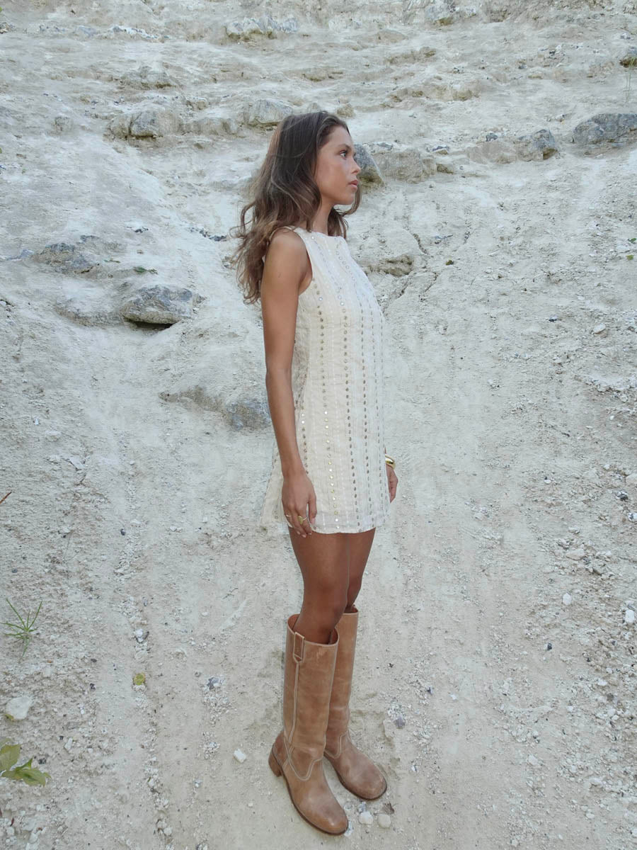 Tassy mini dress - Beige