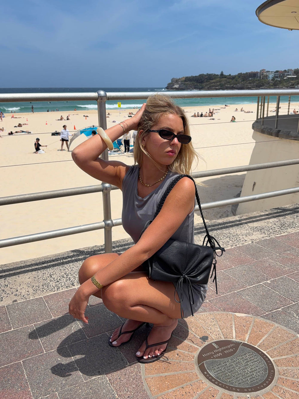 Cari mini dress - Grey