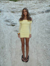 Lunika off shoulder dress - Yellow