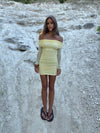 Lunika off shoulder dress - Yellow
