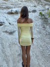 Lunika off shoulder dress - Yellow