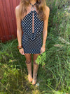Lukka mini dress with polka dots - Black/white