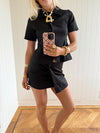 Scandivv mini suit skirt - Black