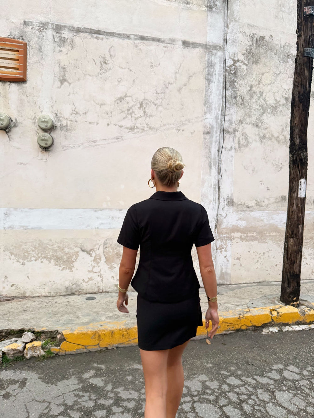 Scandivv mini suit skirt - Black