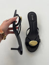 Cleopatra mini heels with gold details - Black