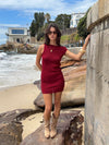 Nalle mini dress - Burgundy