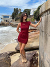 Nalle mini dress - Burgundy