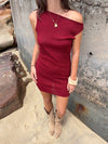 Nalle mini dress - Burgundy