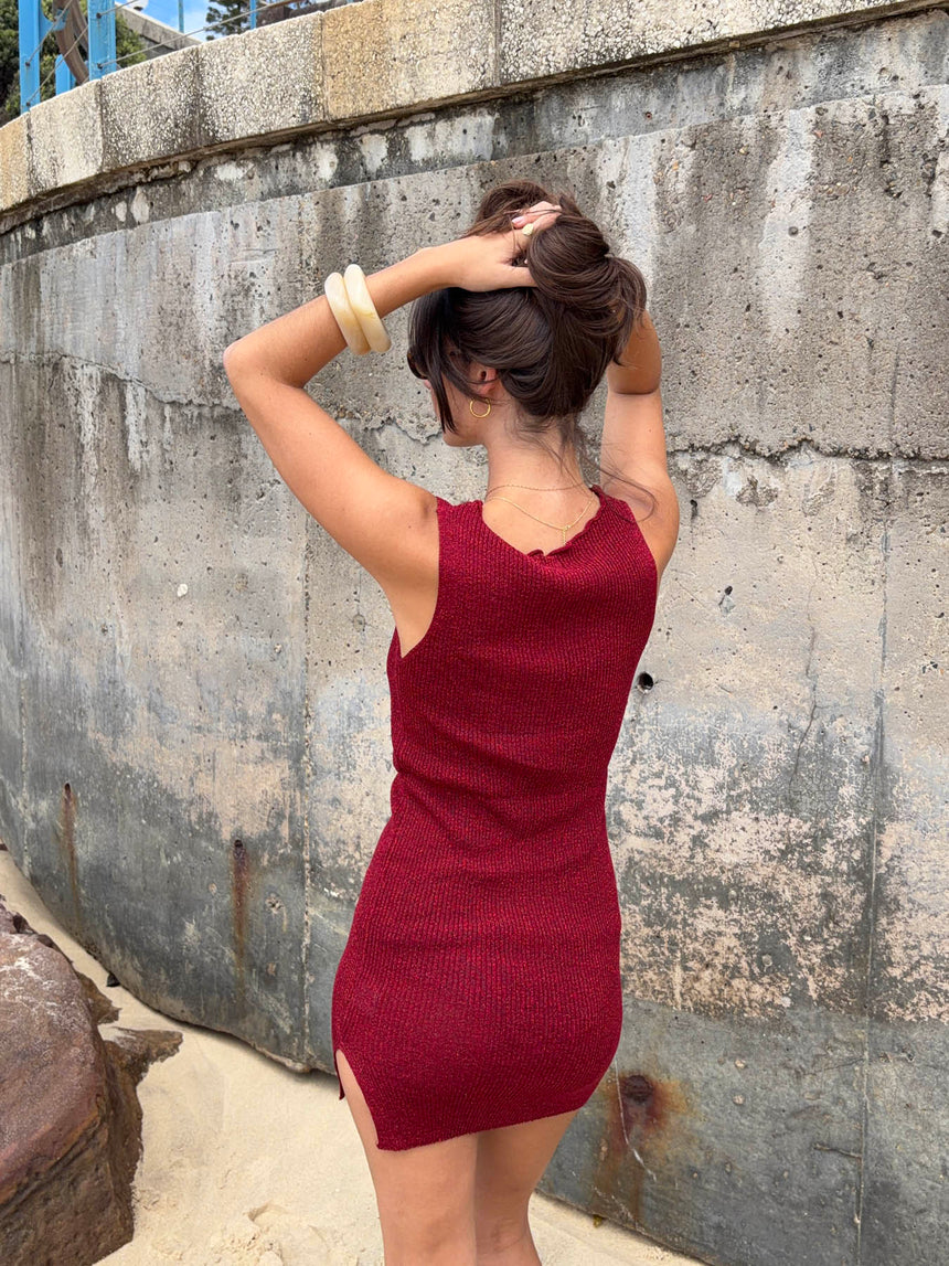 Nalle mini dress - Burgundy