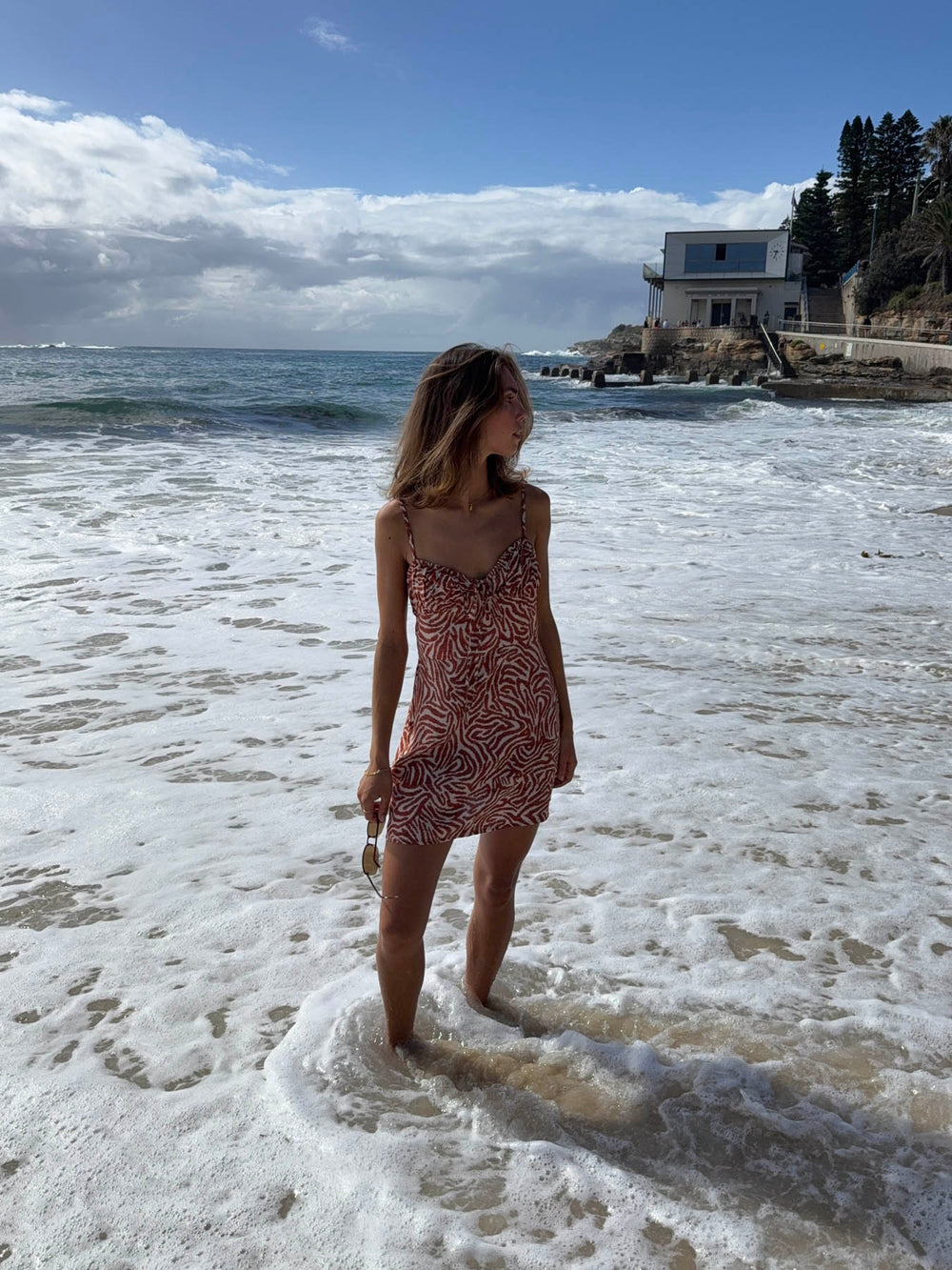 Lailina patterned mini dress - Zebra print