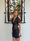 Sullivan mini skirt with polka dots - Black/white