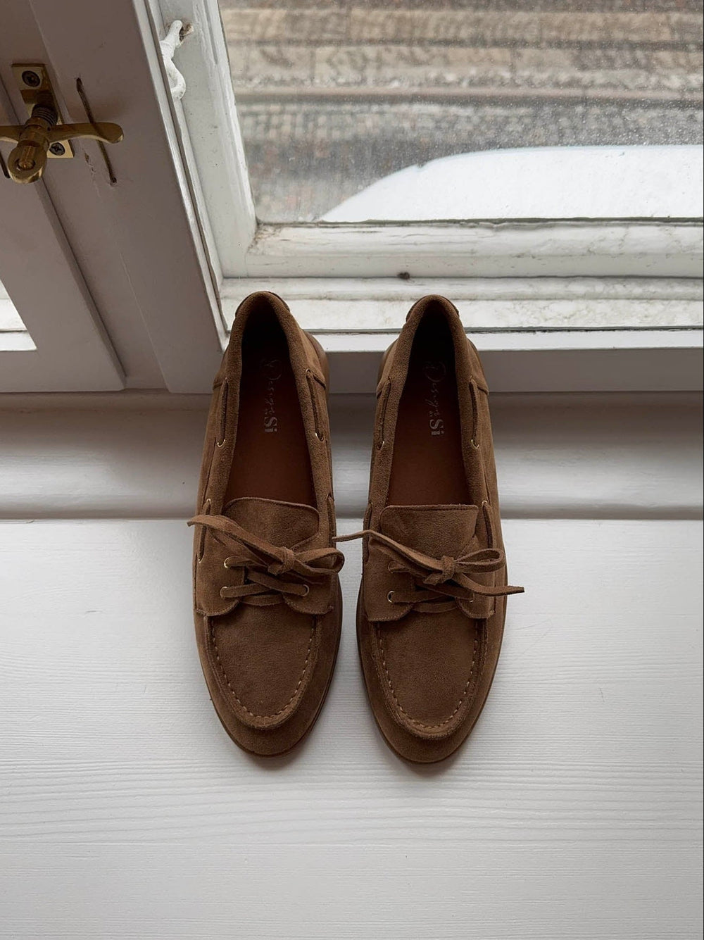 Amaline suede moccasins – Brown