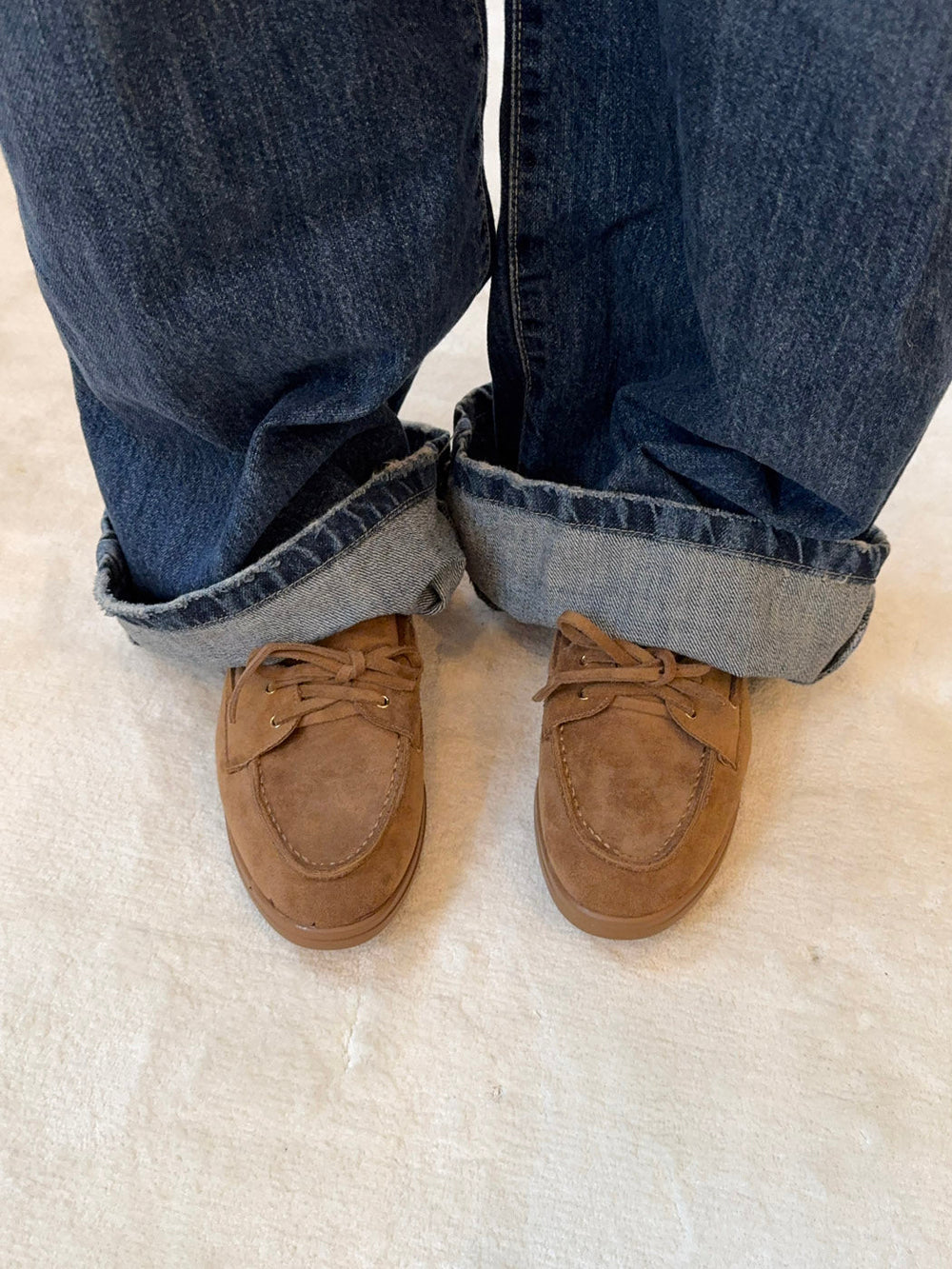 Amaline suede moccasins – Brown