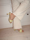Yasmin woven mules – Light Yellow