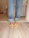 Pastella mules with bow - Light yellow
