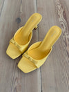 Pastella mules with bow - Light yellow