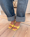 Pastella mules with bow - Light yellow