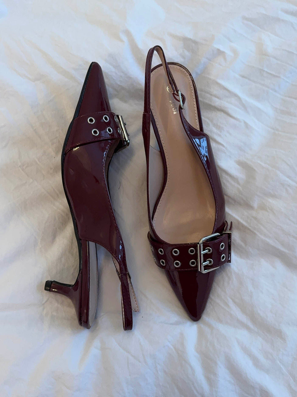 Bobla mules with buckle – Bordeaux