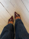 Bobla mules with buckle – Bordeaux
