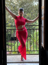 Marisol skirt in lace - Red