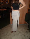 Eanie maxi skirt with glitter - Silver