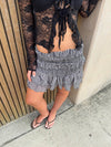 Floriza skirt - Grey/white