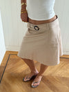 Scandivv skirt with belt - Beige