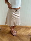 Scandivv skirt with belt - Beige