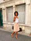 Scandivv skirt with belt - Beige