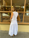 Malin Tomkins skirt with tie detail - White