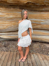 Erla lace skirt - White