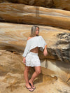 Erla lace skirt - White