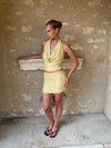 Aladinea skirt with sequins - Yellow