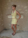 Aladinea skirt with sequins - Yellow