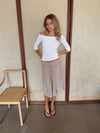 Mandy skirt with checkers - Beige